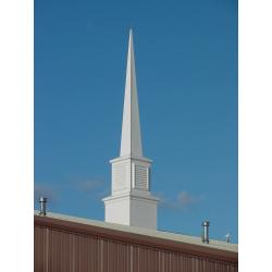 Fiberglass Steeple   Height 24 ft Durable White Gel Coat Finish